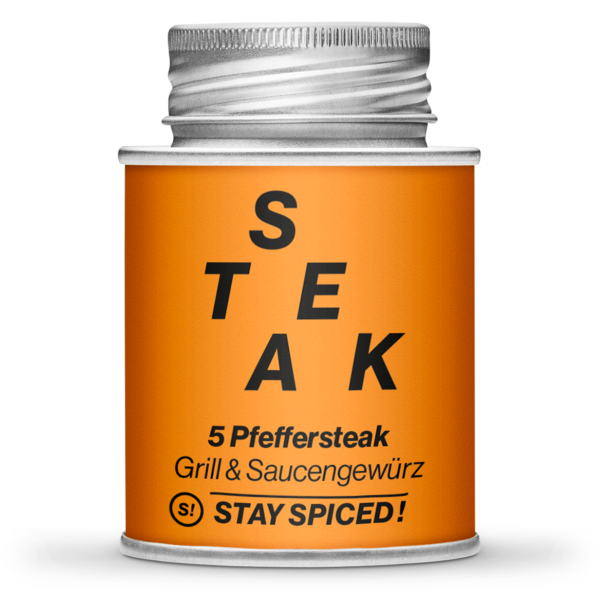 Stay Spiced! - STEAK - 5 Pfeffersteak Grill und Saucengewürz